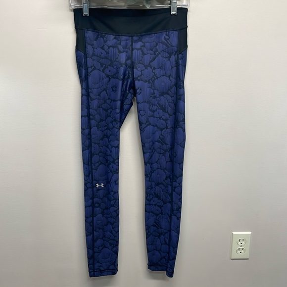 Under Armour 1297911 Geo Print HeatGear Compression Tights Leggings M - Picture 1 of 16